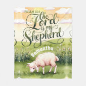 Gepersonaliseerd De Here is Mijn Herder Christelij Fleece Deken (Voorkant)