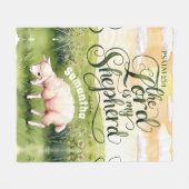 Gepersonaliseerd De Here is Mijn Herder Christelij Fleece Deken (Voorkant (Horizontaal))