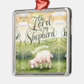 Gepersonaliseerd De Here is Mijn Herder Christelij Metalen Ornament (Links)