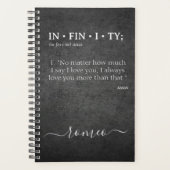 Gepersonaliseerd DE INFINITEIT U MEER DAGEN Wekeli Planner (Voorkant)