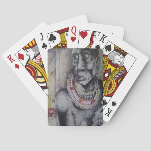 Gepersonaliseerd de Kaart van de Masai People-fiet (Achterkant)