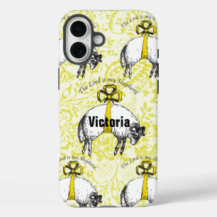 Gepersonaliseerd De LORD is mijn herder Psalm 23 iPhone 16 Plus Hoesje