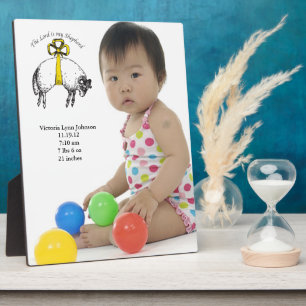 Gepersonaliseerd De LORD is mijn herder Psalm 23 Fotoplaat