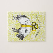 Gepersonaliseerd De LORD is mijn herder Psalm 23 Legpuzzel (Horizontaal)