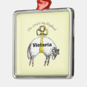 Gepersonaliseerd De LORD is mijn herder Psalm 23 Metalen Ornament (Links)
