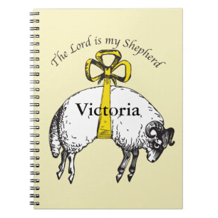 Gepersonaliseerd De LORD is mijn herder Psalm 23 Notitieboek