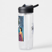 Gepersonaliseerd De Maan Zegen Vrouwen Kunstwerk Waterfles (Links)