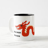 Gepersonaliseerd de Mok van de leraar met de Chine (Voorkant links)