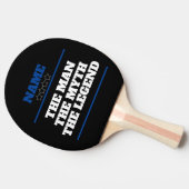 Gepersonaliseerd de naam van het Man The Myth The  Tafeltennisbatje (Zijkant)