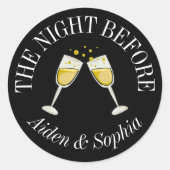 Gepersonaliseerd de nacht voor stickers (Voorkant)