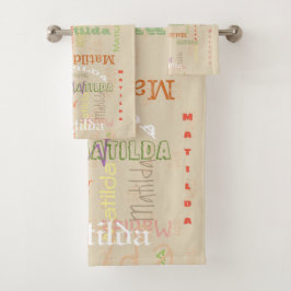 Gepersonaliseerd de Reeks-perfect van de Towel van Bad Handdoek