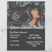 Gepersonaliseerd de sjabloon Salon Flyer (Voorkant)
