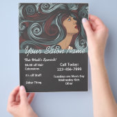 Gepersonaliseerd de sjabloon Salon Flyer (Hand)