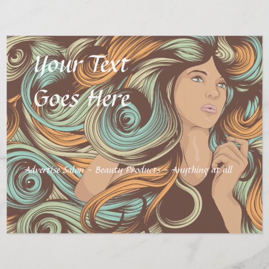 Gepersonaliseerd de sjabloon Salon Flyer (Voorkant)