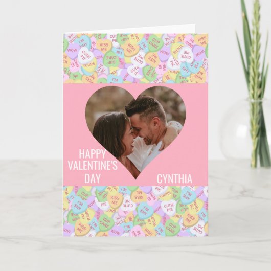 Gepersonaliseerd de Valentijn van het gesprek van  Kaart (Voorkant)