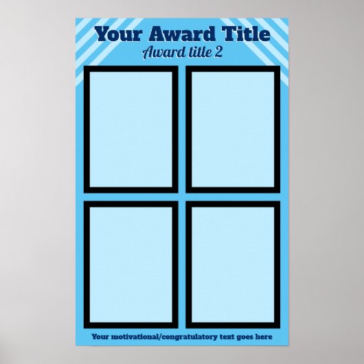 Gepersonaliseerd de vertoning van de studentenprij poster (Voorkant)