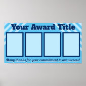 Gepersonaliseerd de vertoning van de studentenprij poster (Voorkant)