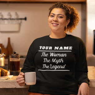 Gepersonaliseerd De Vrouw De Mythe De Legende Trui