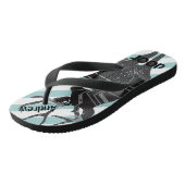 Gepersonaliseerd  Deer Sun en Stripes Patroon Teenslippers (Schuin)