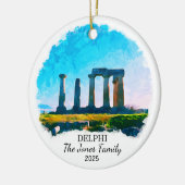 Gepersonaliseerd Delphi Ornament, Griekenland Keramisch Ornament (Links)