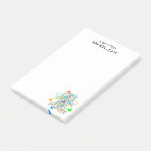 Gepersonaliseerd DENK ALS EEN PROTON EN BLIJF POSI Post-it® Notes (Schuin)