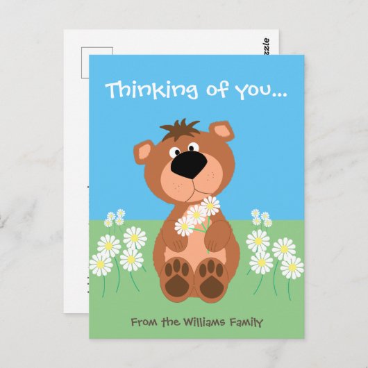 Gepersonaliseerd denken aan jou Schattige Grappig Briefkaart (Voorkant / Achterkant)