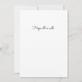 Gepersonaliseerd denken aan jou Waterverf Flowers (Achterkant)