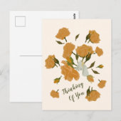 Gepersonaliseerd denken van u  boeket Kaart (Voorkant / Achterkant)