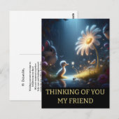 Gepersonaliseerd denken van u Schattige eendje mad Briefkaart (Voorkant / Achterkant)
