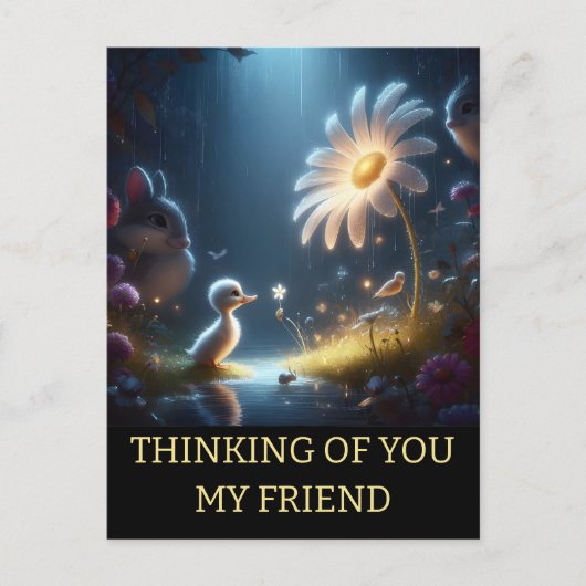 Gepersonaliseerd denken van u Schattige eendje mad Briefkaart (Voorkant)