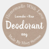 Gepersonaliseerd deodorant label (Voorkant)