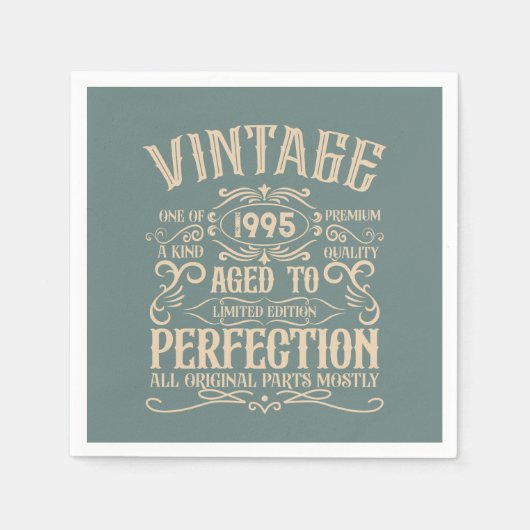 Gepersonaliseerd Dertig  30e verjaardagsfeest Servet (Voorkant)