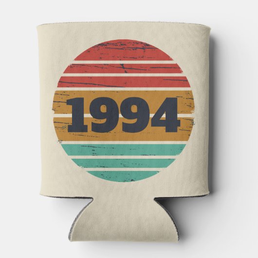 Gepersonaliseerd Dertig vintages 30ste verjaardags Blikjeskoeler (Achterkant)