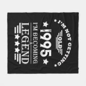 Gepersonaliseerd Dertig vintages 30ste verjaardags Fleece Deken (Voorkant (Horizontaal))