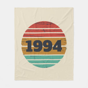 Gepersonaliseerd Dertig vintages 30ste verjaardags Fleece Deken
