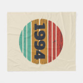 Gepersonaliseerd Dertig vintages 30ste verjaardags Fleece Deken (Voorkant (Horizontaal))