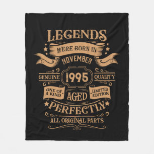 Gepersonaliseerd Dertig vintages 30ste verjaardags Fleece Deken