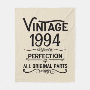 Gepersonaliseerd Dertig vintages 30ste verjaardags Fleece Deken