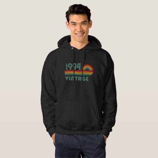 Gepersonaliseerd Dertig vintages 30ste verjaardags Hoodie (Voorkant volledig)