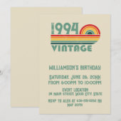 Gepersonaliseerd Dertig vintages 30ste verjaardags Kaart (Voorkant / Achterkant)