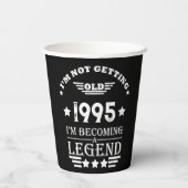 Gepersonaliseerd Dertig vintages 30ste verjaardags Papieren Bekers (Achterkant)