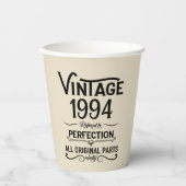 Gepersonaliseerd Dertig vintages 30ste verjaardags Papieren Bekers (Voorkant)