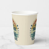 Gepersonaliseerd Dertig vintages 30ste verjaardags Papieren Bekers (Rechts)