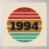 Gepersonaliseerd Dertig vintages 30ste verjaardags Poster (Voorkant)