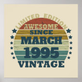 Gepersonaliseerd Dertig vintages 30ste verjaardags Poster (Voorkant)