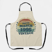 Gepersonaliseerd Dertig vintages 30ste verjaardags Schort (Voorkant)