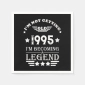 Gepersonaliseerd Dertig vintages 30ste verjaardags Servet (Voorkant)