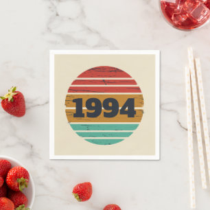 Gepersonaliseerd Dertig vintages 30ste verjaardags Servet