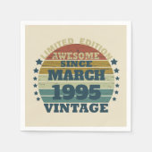 Gepersonaliseerd Dertig vintages 30ste verjaardags Servet (Voorkant)