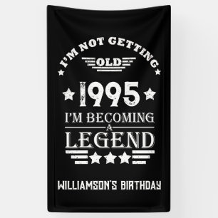 Gepersonaliseerd Dertig vintages 30ste verjaardags Spandoek